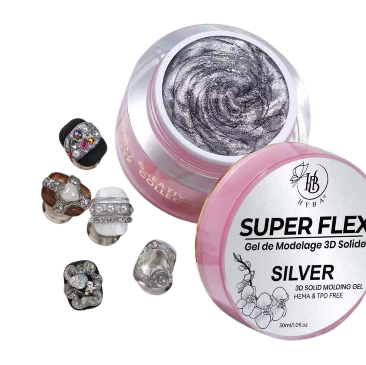 SUPER FLEX Molding Gel SILVER (30ml) #09