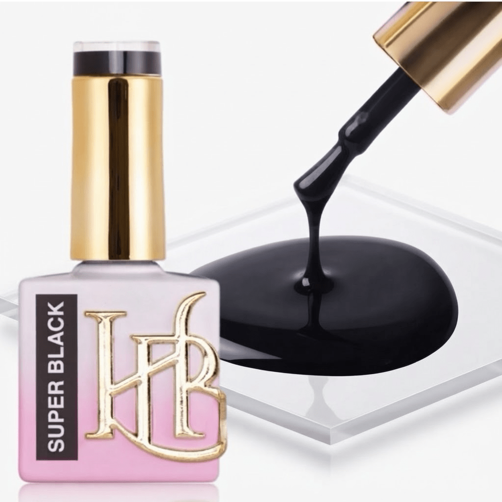 SUPER BLACK Gel Polish - 20ML Single Bottle Listing
