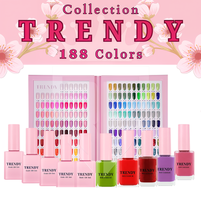 TRENDY COLLECTION 188 COLORS - DUO GEL & LACQUER