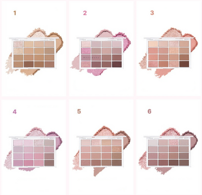 WAKEMAKE Soft Blurring Eye Palette 14g (17colors)